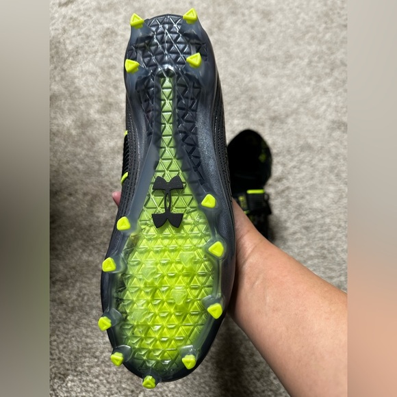 🛍️soldUnder Armor Highlight MC Black Football Cleats Size 9 - Picture 10 of 12